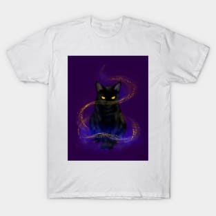 Enchanted Magical Black Cat T-Shirt